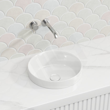 Lukka Olley Round Inset Ceramic Basin 360x360x120mm - In Various Colour