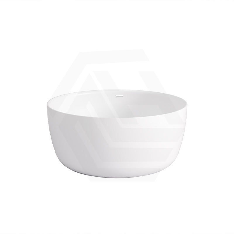 Lukka 1350mm Olley Round Free Standing Acrylic Bathtub with Overflow Variant Colour Available