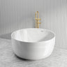 Lukka 1350mm Olley Round Freestanding Acrylic Bathtub with Overflow Variant Colour Available