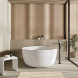 Lukka 1350mm Olley Round Free Standing Acrylic Bathtub with Overflow Variant Colour Available