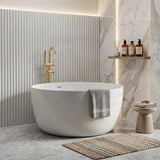 Lukka Olley Round Freestanding Acrylic Bathtub with Overflow 1350mm - Variant Colour