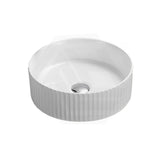 Lukka Olley 360/400mm Fine Ceramic Fluted Above Counter Basin Variant Colour Available