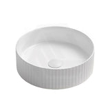 Lukka Olley 360/400mm Fine Ceramic Fluted Above Counter Basin Variant Colour Available