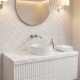 Lukka Olley Fine Ceramic Fluted Above Counter Basin 360/400mm - Variant Colour Available