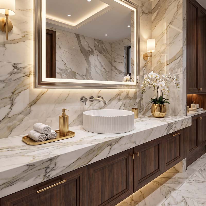 Lukka Olley Fine Ceramic Fluted Above Counter Basin 360/400mm - Variant Colour Available