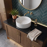Lukka Olley Fine Ceramic Fluted Above Counter Basin 360/400mm - Variant Colour Available