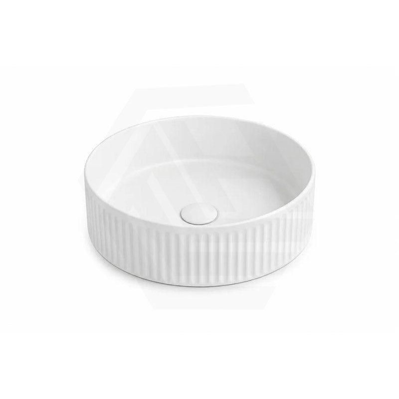 Lukka Olley Fine Ceramic Fluted Above Counter Basin 360/400mm - Variant Colour Available