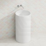 Lukka Ollia Freestanding Pedestal Acrylic Basin 445×455×860mm - Matt White