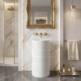 Lukka Ollia Freestanding Pedestal Acrylic Basin 445×455×860mm - Matt White
