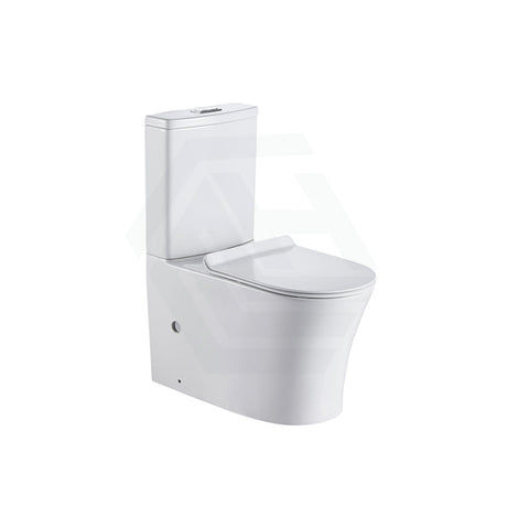 Lukka Orta 700x385x841mm Gloss White Tornado Rimless Back to Wall Toilet Suite