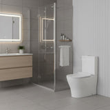 Lukka Orta Tornado Rimless Back to Wall Toilet Suite 700x385x841mm - Gloss White