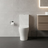 Lukka Orta Tornado Rimless Back to Wall Toilet Suite 700x385x841mm - Gloss White