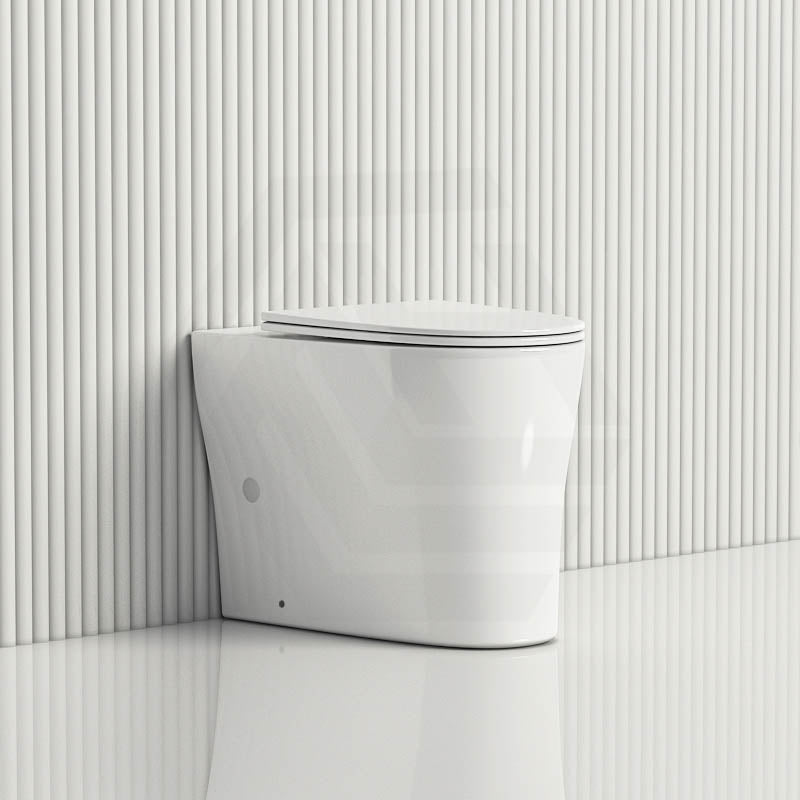 Lukka Orta 570x360x430mm Tornado Rimless Wall Faced Floor Pan Gloss / Matt White Available