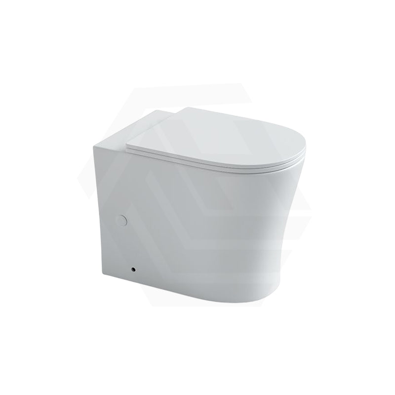 Lukka Orta 570x360x430mm Tornado Rimless Wall Faced Floor Pan Gloss / Matt White Available