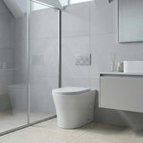 Lukka Orta Tornado Rimless Wall Faced Floor Toilet Pan Only 570x360x430mm - Gloss / Matt White Available