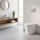 Lukka Orta Tornado Rimless Wall Faced Floor Toilet Pan Only 570x360x430mm - Gloss / Matt White Available