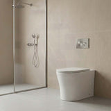Lukka Orta Tornado Rimless Wall Faced Floor Toilet Pan Only 570x360x430mm - Gloss / Matt White Available