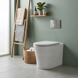 Lukka Orta Tornado Rimless Wall Faced Floor Toilet Pan Only 570x360x430mm - Gloss / Matt White Available