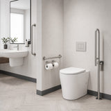 Lukka Orta Tornado Rimless Wall Faced Floor Ambulant Toilet Pan Only 570x360x430mm - Gloss / Matt White