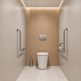 Lukka Orta Tornado Rimless Wall Faced Floor Ambulant Toilet Pan Only 570x360x430mm - Gloss / Matt White