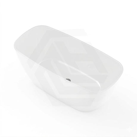 Lukka Orta 1450mm Acrylic Freestanding Bathtub Waste and Pipe Included Gloss White