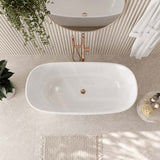 Lukka Orta Acrylic Freestanding Bathtub NO Overflow 1450mm - Variant Colour Available