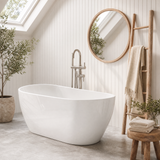 Lukka Orta Acrylic Freestanding Bathtub NO Overflow 1450mm - Variant Colour Available