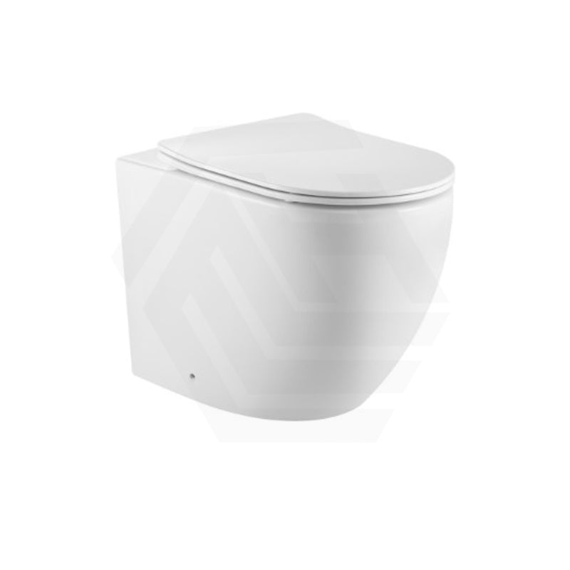 Lukka Procida Rimless Wall Faced Toilet Pan Only Nano Glaze 560x360x405mm - Gloss White
