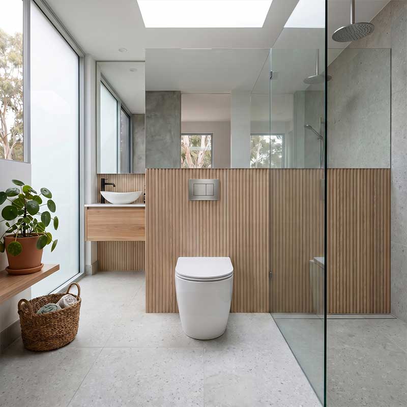 Lukka Procida Rimless Wall Faced Toilet with R&T Inwall Cistern & Buttons - Gloss White