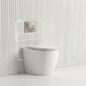 Lukka Procida Rimless Wall Faced Toilet with Sigma8 Inwall Cistern & Sigma41 Buttons - Gloss White