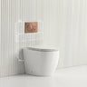 Lukka Procida Rimless Wall Faced Toilet with Sigma8 Inwall Cistern & Sigma41 Buttons - Gloss White
