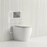 Lukka Procida Rimless Wall Faced Toilet with Sigma8 Inwall Cistern & Sigma41 Buttons - Gloss White