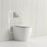Lukka Procida Rimless Wall Faced Toilet with Sigma8 Inwall Cistern & Sigma41 Buttons - Gloss White