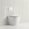 Lukka Procida Rimless Wall Faced Toilet with Sigma8 Inwall Cistern & Sigma41 Buttons - Gloss White