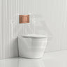 Lukka Procida Rimless Wall Faced Toilet with R&T Inwall Cistern & Buttons - Gloss White