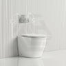 Lukka Procida Rimless Wall Faced Toilet with R&T Inwall Cistern & Buttons - Gloss White