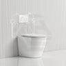 Lukka Procida Rimless Wall Faced Toilet with R&T Inwall Cistern & Buttons - Gloss White