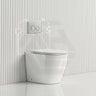 Lukka Procida Rimless Wall Faced Toilet with R&T Inwall Cistern & Buttons - Gloss White