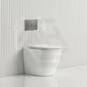 Lukka Procida Rimless Wall Faced Toilet with R&T Inwall Cistern & Buttons - Gloss White