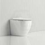 Lukka Procida Rimless Wall Faced Toilet Pan Only Nano Glaze 560x360x405mm - Gloss White
