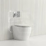 Lukka Procida Rimless Wall Faced Toilet with Sigma8 Inwall Cistern & Sigma Buttons - Gloss White