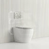Lukka Procida Rimless Wall Faced Toilet with Sigma8 Inwall Cistern & Sigma Buttons - Gloss White