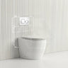 Lukka Procida Rimless Wall Faced Toilet with Sigma8 Inwall Cistern & Sigma Buttons - Gloss White