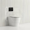 Lukka Procida Rimless Wall Faced Toilet with Sigma8 Inwall Cistern & Sigma Buttons - Gloss White
