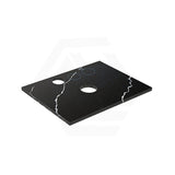 Lukka 20mm Thick Calacatta Night Zero Silica Engineer Stone Top with Center Waste Hole,  12 /10/2 O'clock Semi Drilled Tap Hole Available 605-1505mm