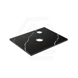 Lukka 20mm Thick Calacatta Night Zero Silica Engineer Stone Top with Center Waste Hole,  12 /10/2 O'clock Semi Drilled Tap Hole Available 605-1505mm
