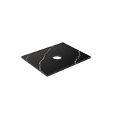 Lukka 20mm Thick Calacatta Night Zero Silica Engineer Stone Top with Center Waste Hole,  12 /10/2 O'clock Semi Drilled Tap Hole Available 605-1505mm