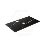 Lukka 20mm Thick Calacatta Night Zero Silica Engineer Stone Top with Center Waste Hole,  12 /10/2 O'clock Semi Drilled Tap Hole Available 605-1505mm