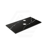 Lukka 20mm Thick Calacatta Night Zero Silica Engineer Stone Top with Center Waste Hole,  12 /10/2 O'clock Semi Drilled Tap Hole Available 605-1505mm