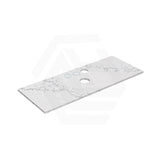 Lukka 20mm Thick Calacatta White Zero Silica Engineer Stone Top with Center Waste Hole,  12 /10/2 O'clock Semi Drilled Tap Hole Available 605-1505mm